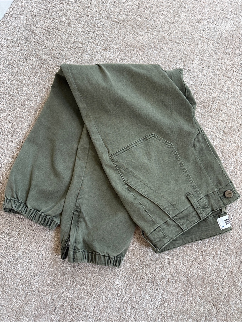 Paige Mayslie Jogger Vintage Ivy Green size 30